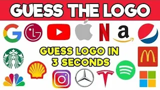 Guess The Logo In 3sconds | 40 Famous Logos | Logo Quiz