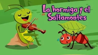 la hormiga y el saltamontes en Español | Historias de niños|🐜🦗La Cigarra y La Hormiga