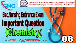 Bsc.Nursing Entrance Exam Question (Chemistry)@gloriousnursingclasses