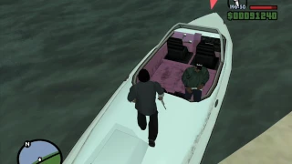 GTA San Andreas - Pier 69 - Snydicate Mission 8 - How to get Ryder to exit his boat