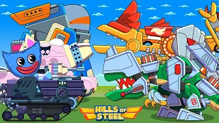 BATTLE AGAINST THE BOSSES ALL SERIES! CARTOONS ABOUT TANKS HILLS OF STEEL