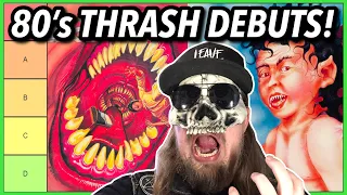 80's THRASH Metal DEBUT Albums RANKED (Metallica Mid?)