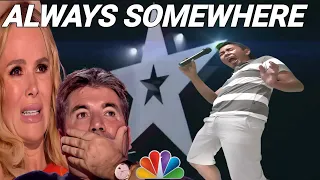 This participant made a surprise, sing the song Always Somewhere | Golden Buzzer