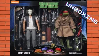 NECA Casey Jones and Raphael in Disguise Unboxing