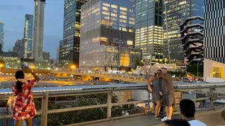 Evening Walk Highline - Hudson Yards & Times Square NYC