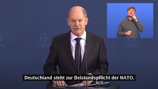 24.02.2022 - Olaf Scholz - Krieg Russland/Ukraine