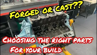 Forged or cast?? choosing the RIGHT parts for YOUR build - Which rods and crankshafts are best??