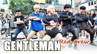 레드크루 (RED Crew) -  GENTLEMAN (PSY) @ 180707 홍대 거리공연 직캠 By SSoLEE