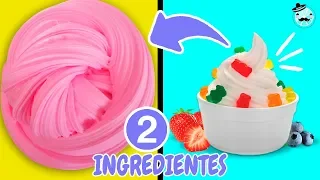 HAZ SLIME CON 2 INGREDIENTES Sin Pegamento 🔥 No BORAX | Probando Recetas Slime Casero Facil