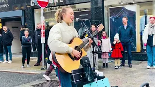 INCREDIBLE VOICE IN GRAFTON STREET PERFORMED BY ALLIE SHERLOCK  SINGING “CREEP”