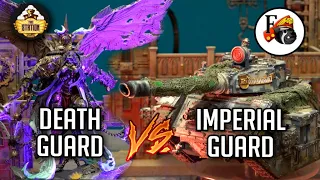 DEATH GUARD VS ASTRA MILITARUM | Репорт | 1500 | Warhammer 40000