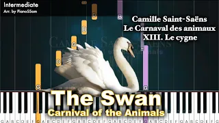 [Intermediate] The Swan - Carnival of the Animals by Camille Saint-Saën | Piano Tutorial