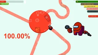 Paper.io 10 [Imposter] Map Control: 100.00% Among Us