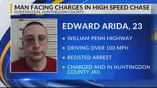 High-speed chase through Huntingdon County leads driver to jail