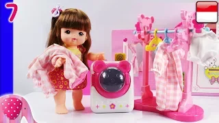 Mainan Boneka Eps 7 Paket Mesin Cuci dan Jemuran Unboxing - GoDuplo TV