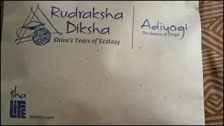 ISHA Rudraksha diksha contents unbox...... Adiyogi the source of yoga#sadhguru #ishalife #grateful