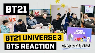 [BT21] BT21 UNIVERSE ANIMATION - BTS Reaction