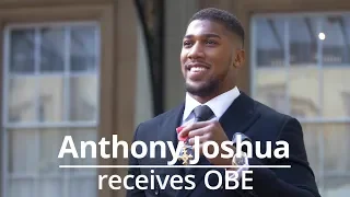 Anthony Joshua Receives OBE At Buckingham Palace