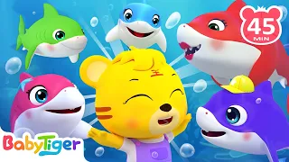 Baby Shark Doo Doo Doo🐟️+ BabyTiger Animal Songs & Nursery Rhymes | Educational Songs