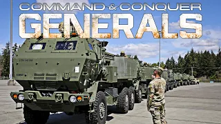 USA Himars + Air Force 1 vs 3 GLA - Command and Conquer Generals Shockwave Remastered