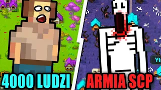 4000 LUDZI vs NAJSILNIEJSZA ARMIA SCP (SCP-3008, SCP-173, SCP-096, SCP-610) - WORLDBOX