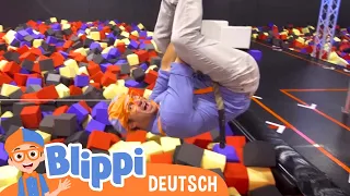 Blippi Deutsch - Blippi lernt im Trampolinpark das ABC | Abenteuer und Videos für Kinder