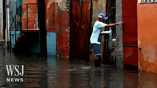 Idalia Brings Heavy Rainfall, Strong Winds to Cuba | WSJ News