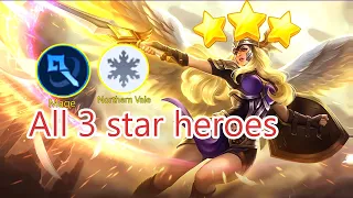 All 3 star heroes | 6 mage + northern vale | Magic Chess Mobile Legends