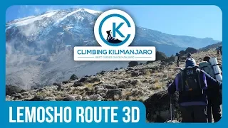 Lemosho route in 3D - Climbing Kilimanjaro