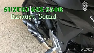 Suzuki GSX-250R Awesome Exhaust Sound: Slip On VS Arrow VS Yoshimura VS Two Brothers VS Toce