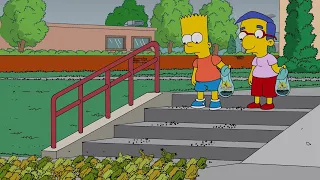 Bart y Milhouse en la escuela Los simpson capitulos completos en español latino