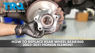 How to Replace Rear Wheel Bearing 2003-2011 Honda Element