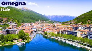 4K | Omegna City , Piedmont , Italy | Lake Orta walking tour