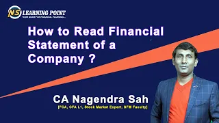 How to Read Financial Statement of a Company !! Part-1 !! Fundamental Analysis !! CA Nagendra Sah