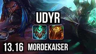 UDYR vs MORDEKAISER (TOP) | 2/0/8, 300+ games | KR Master | 13.16
