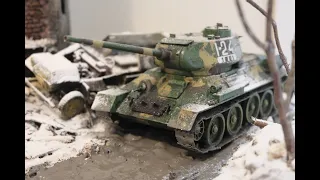Ryefield T34/85 paint and finishing