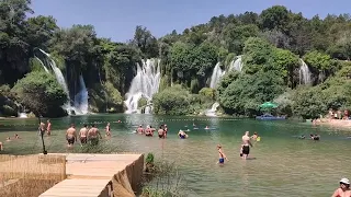 WOW ! Spectacular Kravice Waterfalls close to Medjugorje in Bosnia and Herzegovina