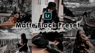 MATTE BLACK PRESET | Free Lightroom Mobile Presets | Lightroom Editing Toturials