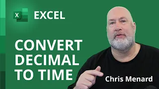 Excel: Covert decimal hours Excel's hours & minutes (8.25 to 8:15)