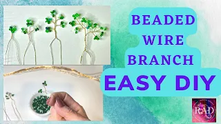Beaded Wire branches Tutorial, WIRE ART, #wire