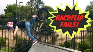 Backflip FAILS! 8 Yr Old Connor Stitt showing his GRIT! #shorts