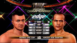 UFC Undisputed 3 Gameplay Junior Dos Santos vs Mirko Cro Cop