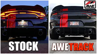 Dodge Charger ScatPack 392 STOCK Exhaust vs AWE TRACK Exhaust 🤯🔥...