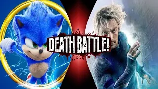 Fan Made DEATH BATTLE Trailer: Movie Sonic vs Quicksilver (Sega vs Marvel)