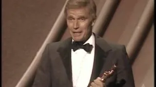 Charlton Heston and Walter Mirisch: 1983 Oscars