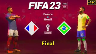 FIFA 23 - FRANCE vs. BRAZIL - FIFA World Cup Final - Mbappé vs. Neymar - PS5™ [4K]