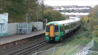 Rare - Diverted Southern 12 Car Class 377 London Road Brighton - 28/10/17