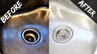 How To Clean Your Kitchen Sink & Disposal Naturally With Baking Soda & Vinegar - Easy & Organic