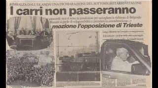 Trieste 4-7 ottobre 1991: la protesta contro i tank serbo jugoslavi ( subtitles in english )