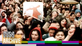 1979: Iranian Revolution: Women Protest Against Compulsory Hijab